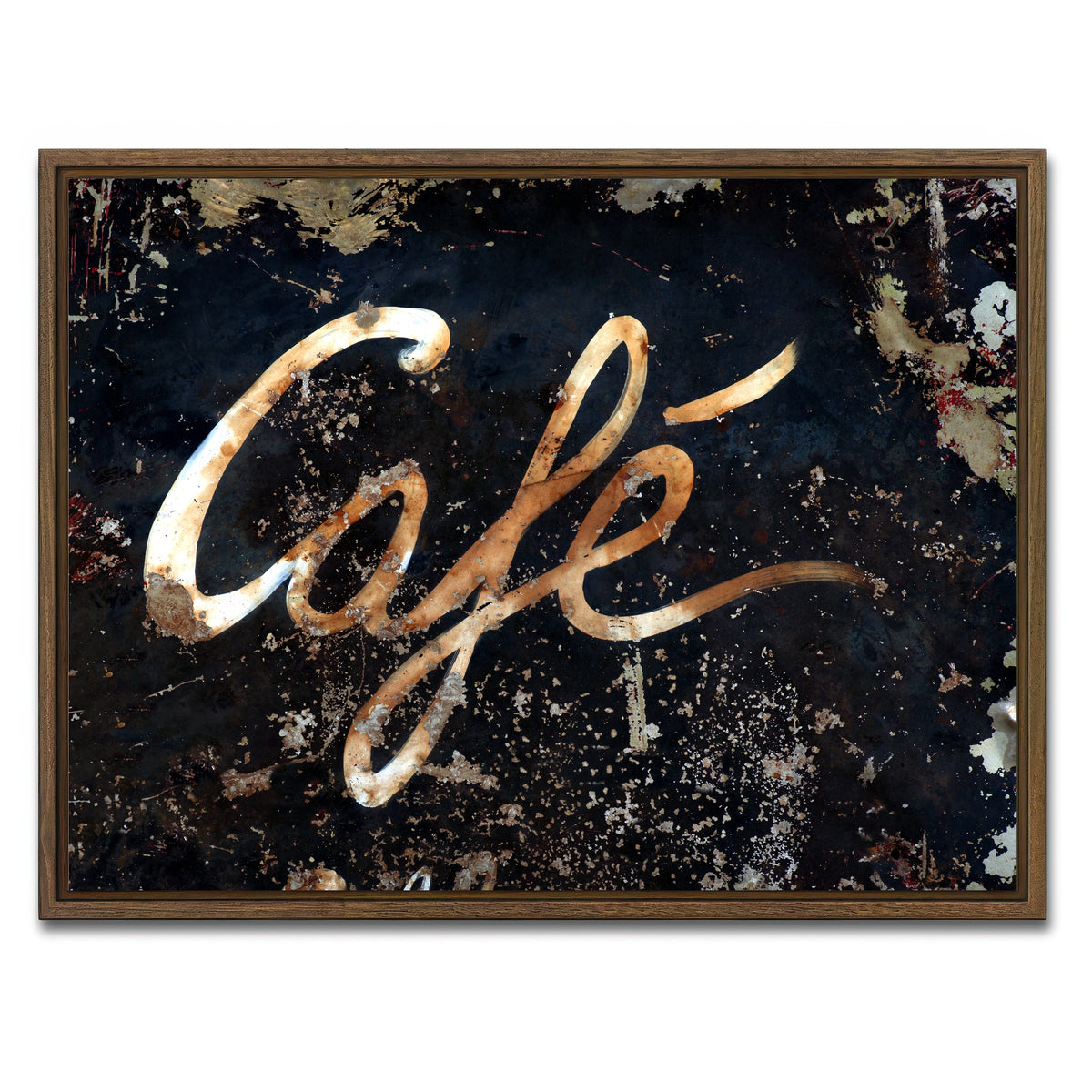 AUTO-MOCKUP WHITE | Cafe | 1 Piece | Walnut Framed Canvas | group=4x3