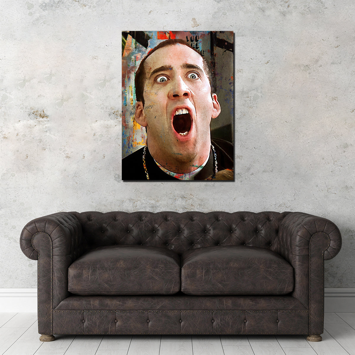 Cage Face/Off Wall Art