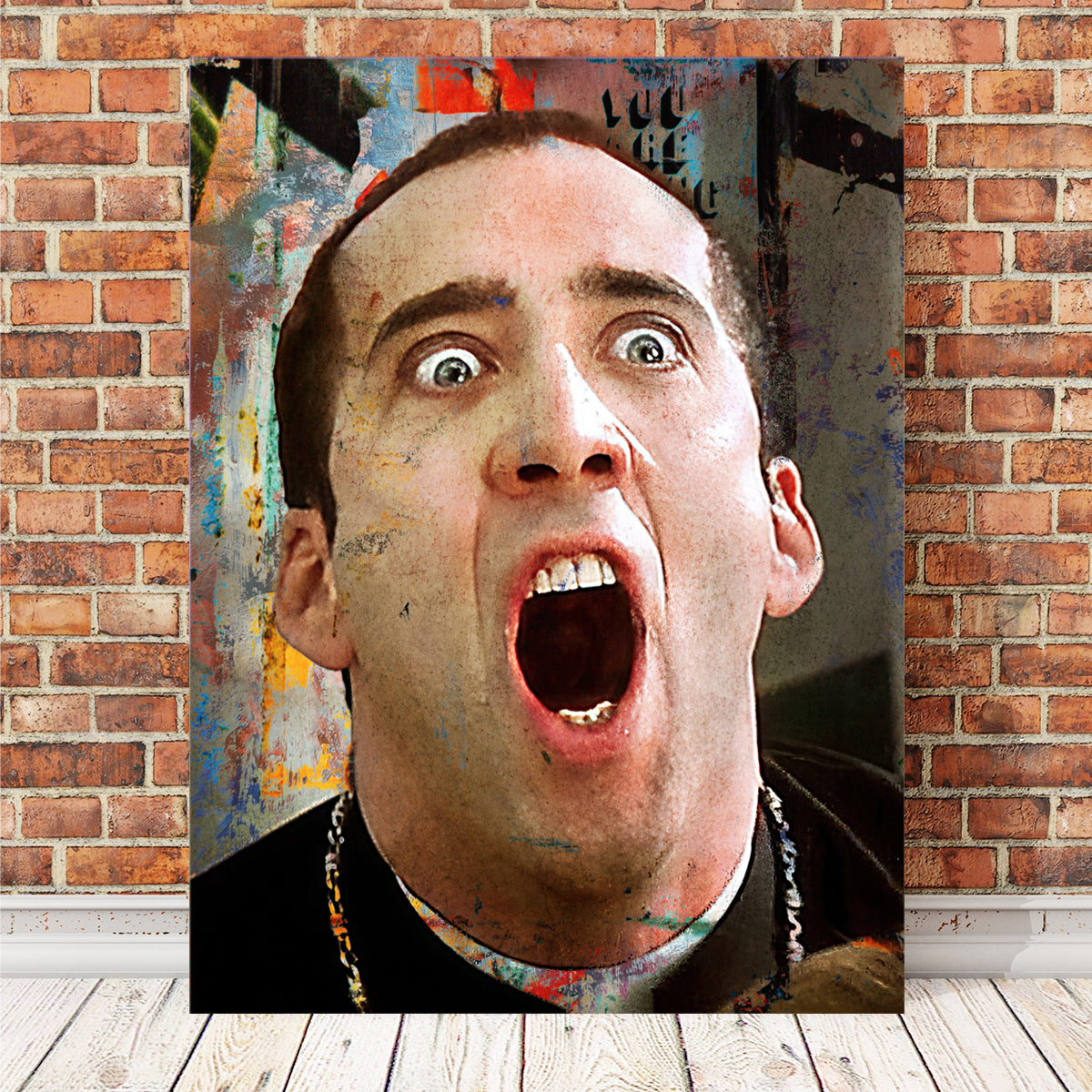 Cage Face/Off Wall Art