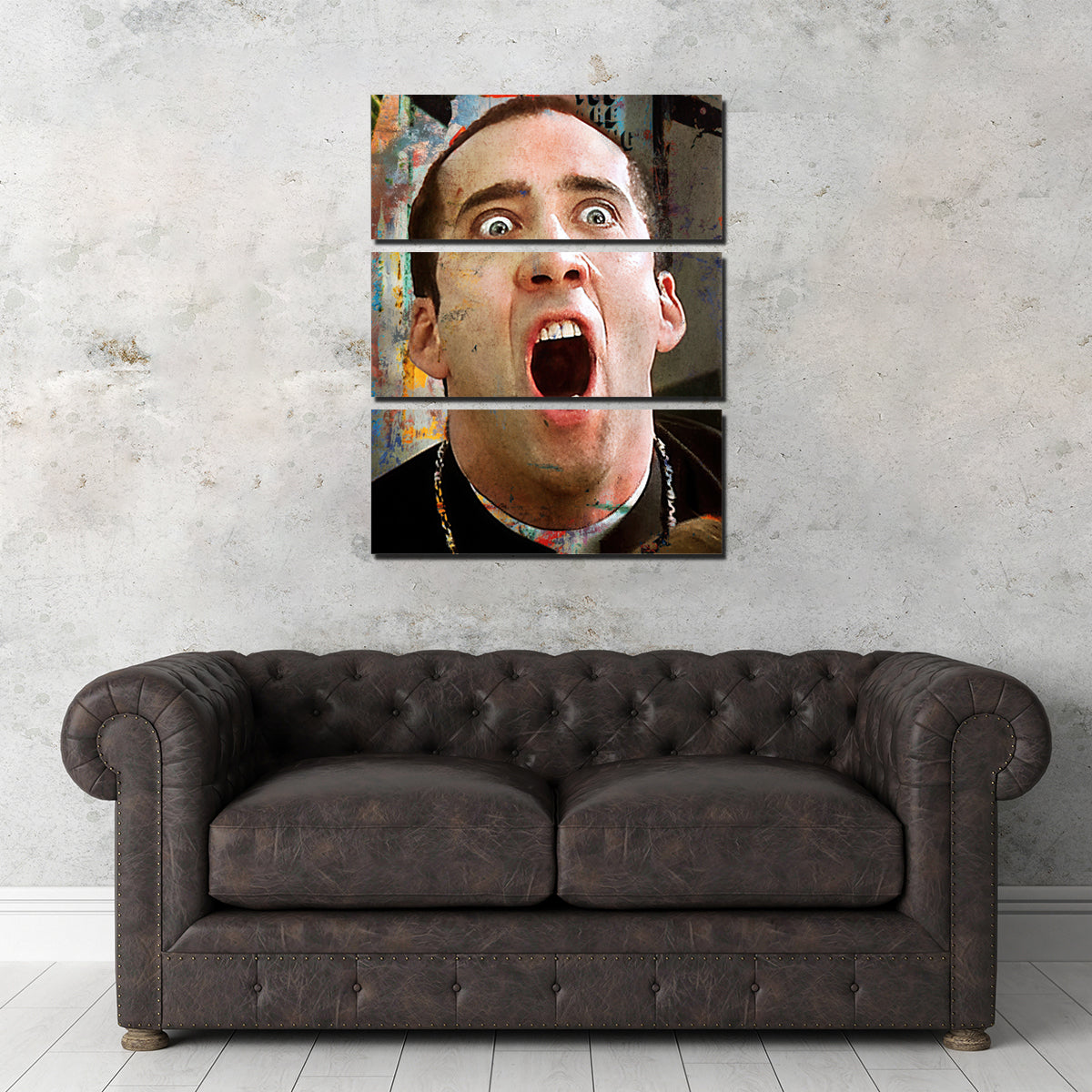 Cage Face/Off Wall Art
