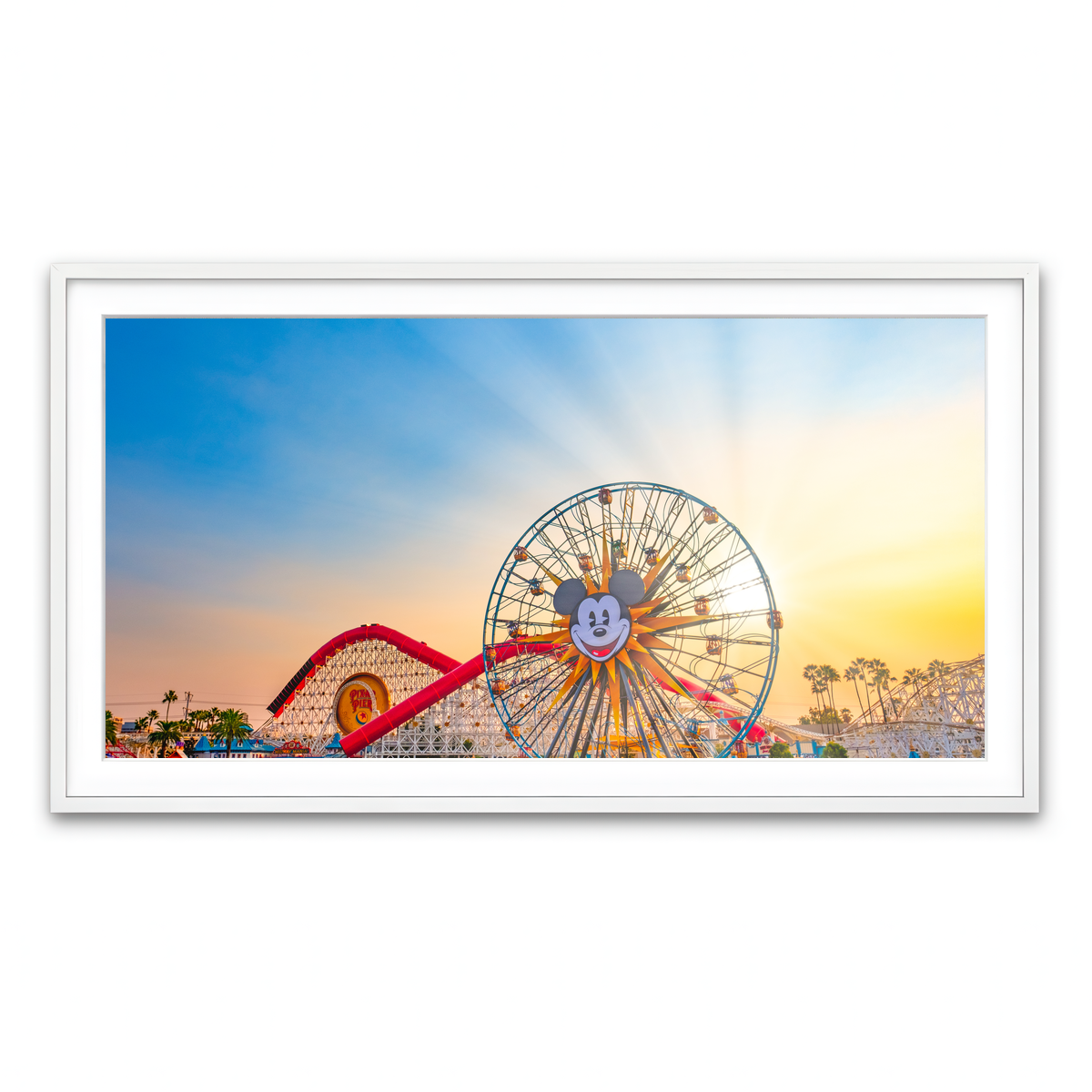 Framed Print 2x1 White