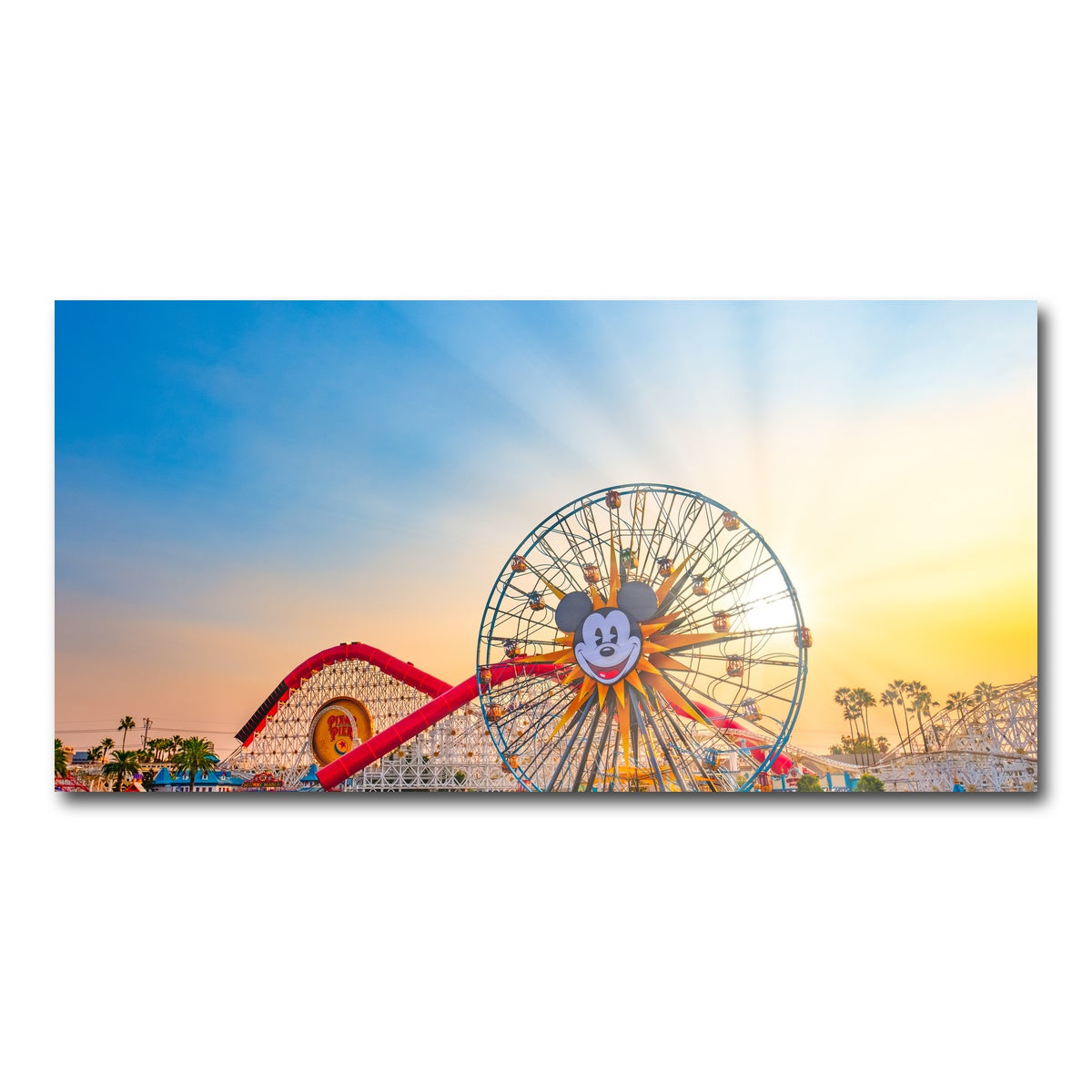 AUTO-MOCKUP WHITE | California Adventure Sunset | 1 Piece | Gallery Wrap Canvas | group=2x1