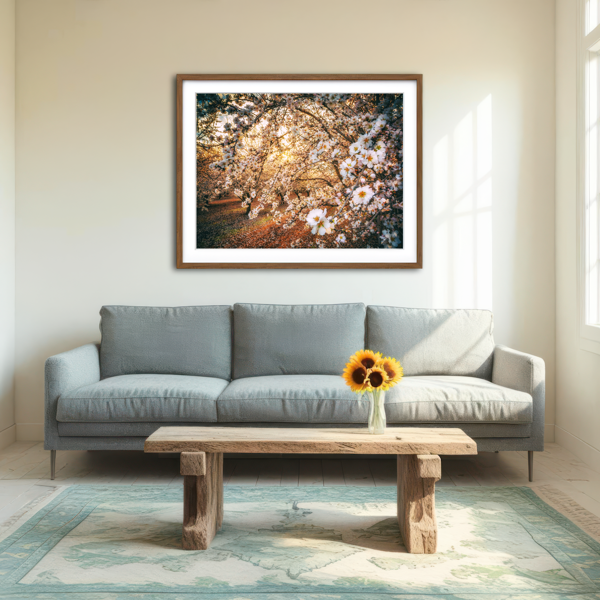 AUTO-MOCKUP ROOM | California Blossom Trail Wall Art
