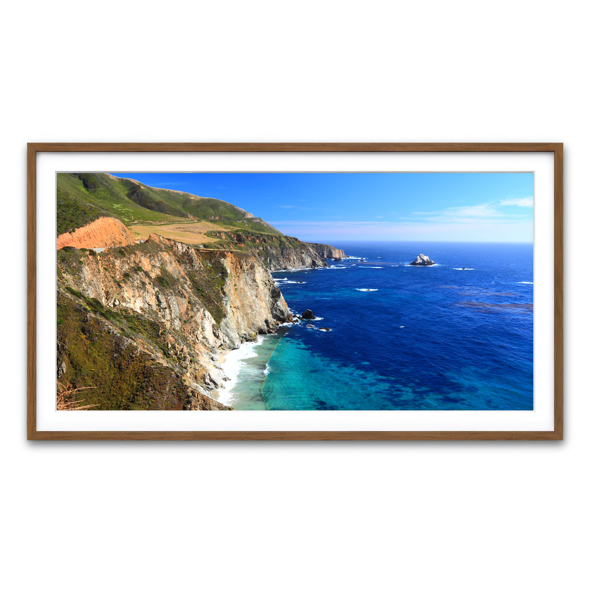 Framed Print 2x1 Walnut