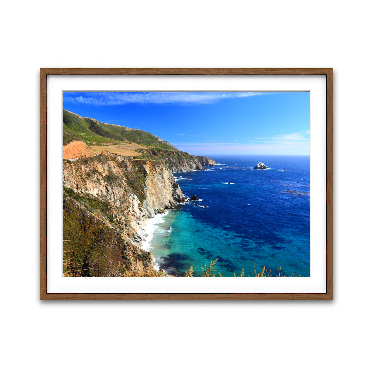 Framed Print 4x3 Walnut