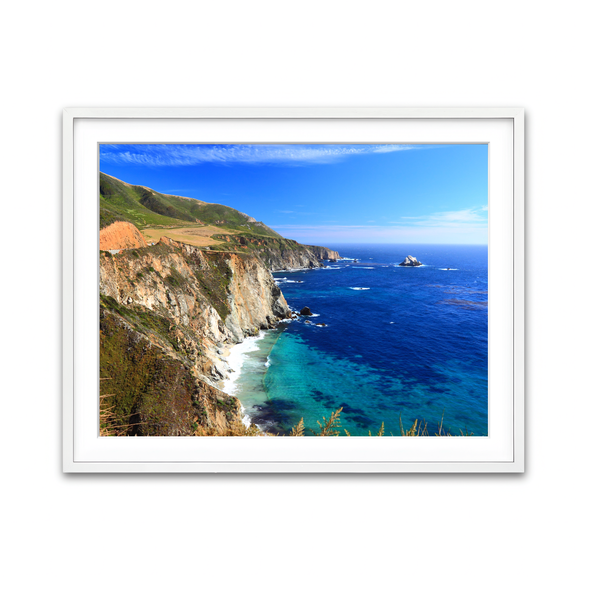 Framed Print 4x3 White