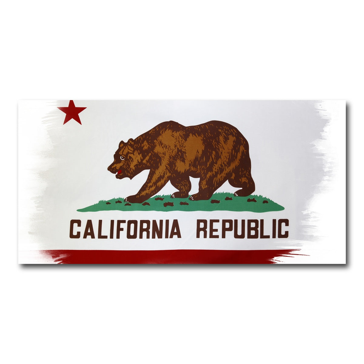 AUTO-MOCKUP WHITE | California State Flag | 1 Piece | Gallery Wrap Canvas | group=2x1