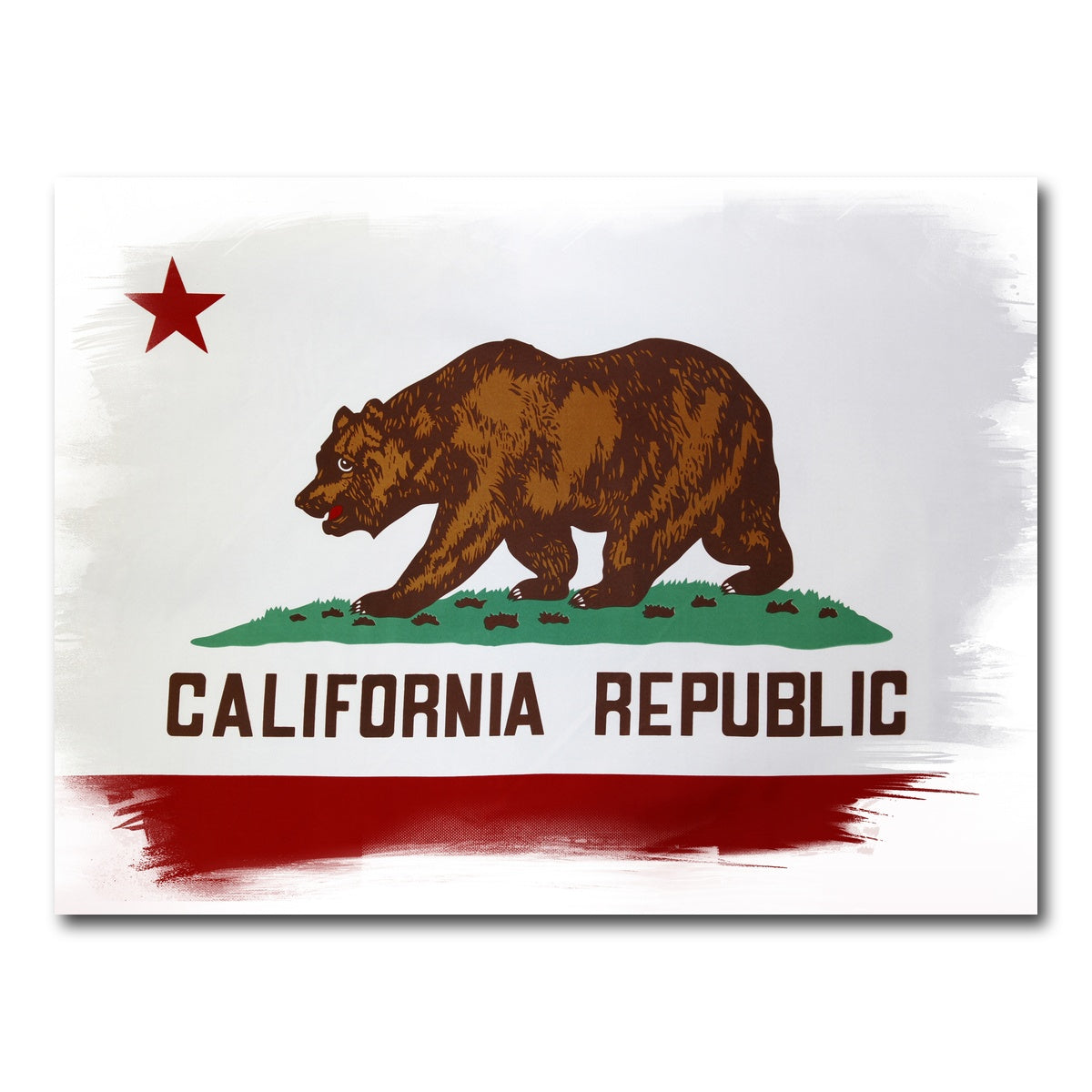 AUTO-MOCKUP WHITE | California State Flag | 1 Piece | Gallery Wrap Canvas | group=4x3