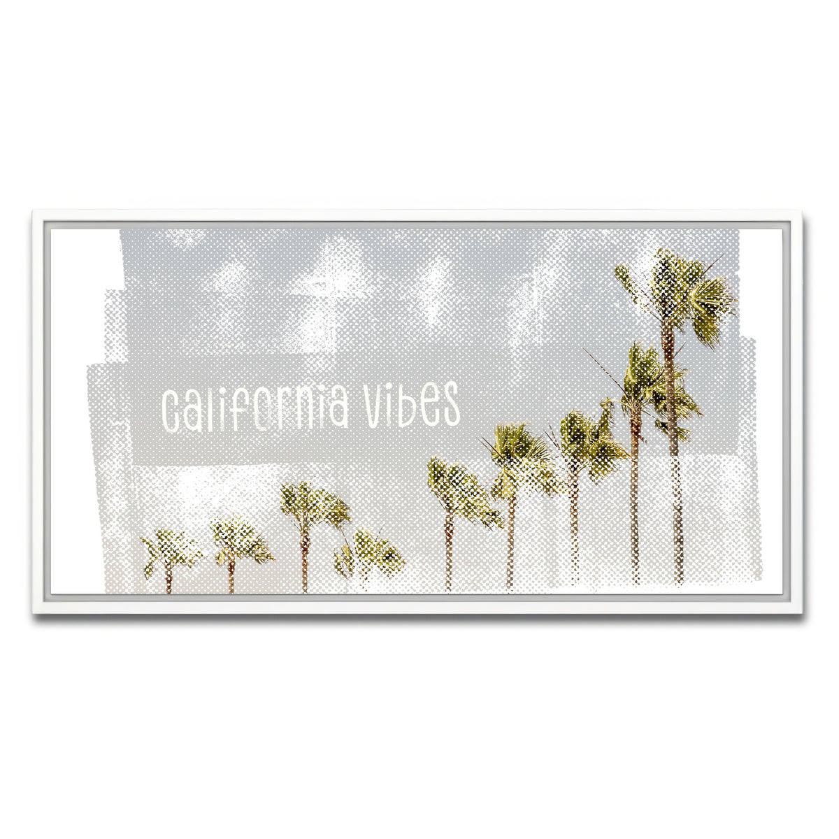 AUTO-MOCKUP WHITE | California Vibes Vintage | 1 Piece | White Framed Canvas | group=2x1