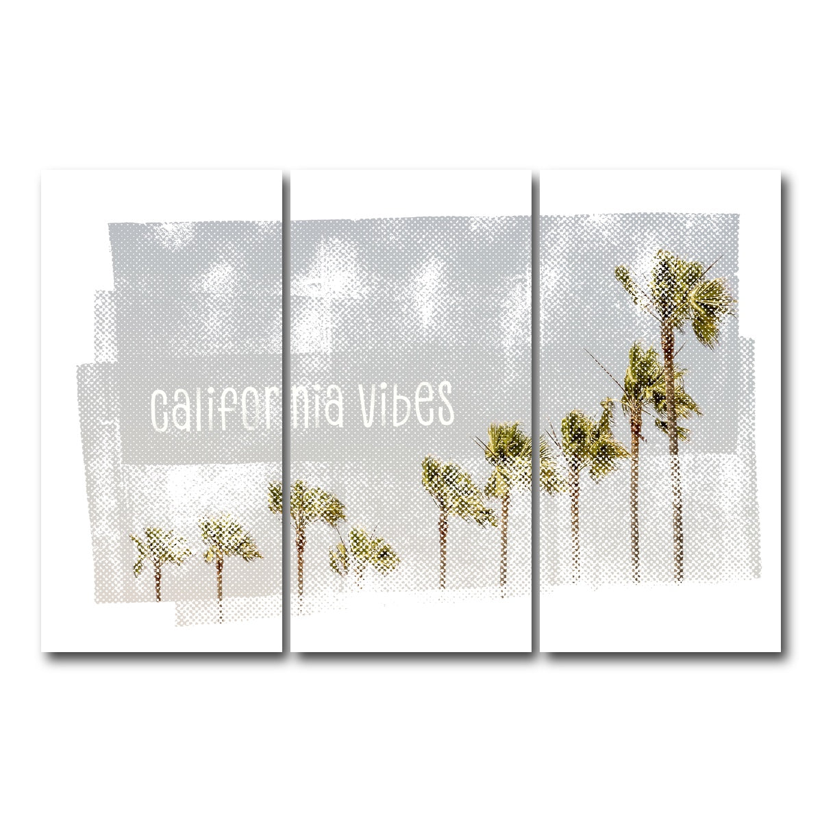 AUTO-MOCKUP WHITE | California Vibes Vintage | 3 Piece | Gallery Wrap Canvas | group=12x24