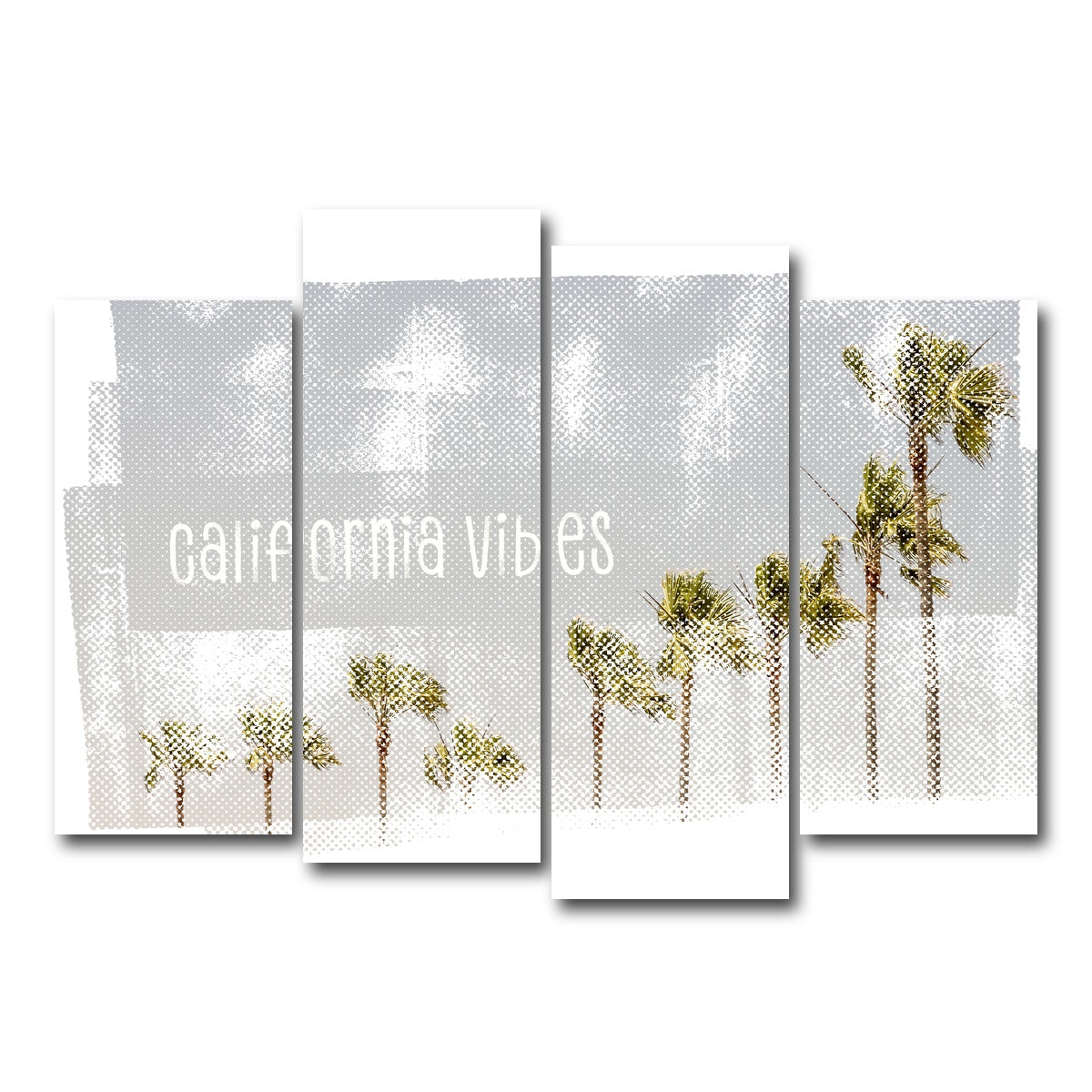 AUTO-MOCKUP WHITE | California Vibes Vintage | 4 Piece | Gallery Wrap Canvas | group=4_normal