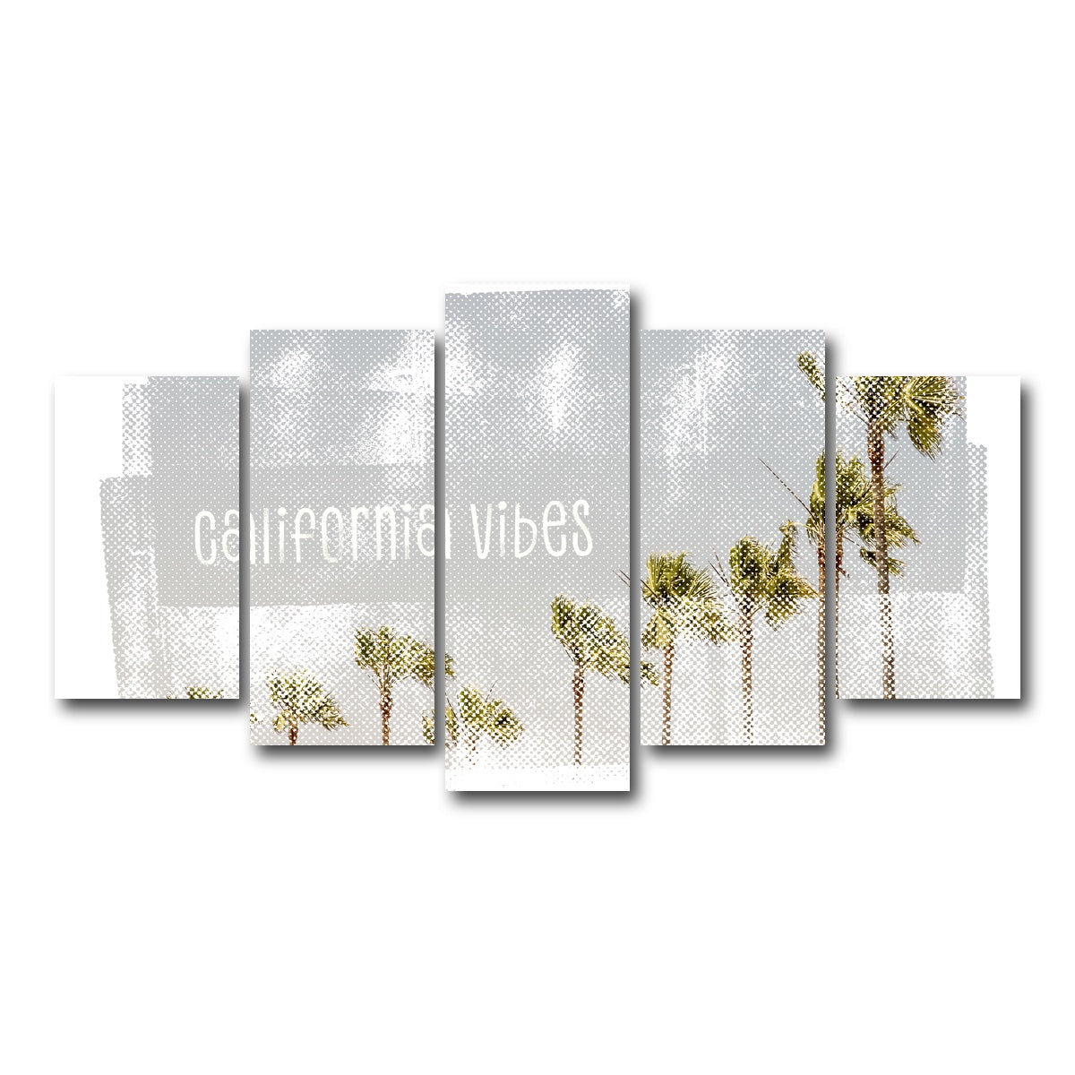 AUTO-MOCKUP WHITE | California Vibes Vintage | 5 Piece | Gallery Wrap Canvas | group=5_normal
