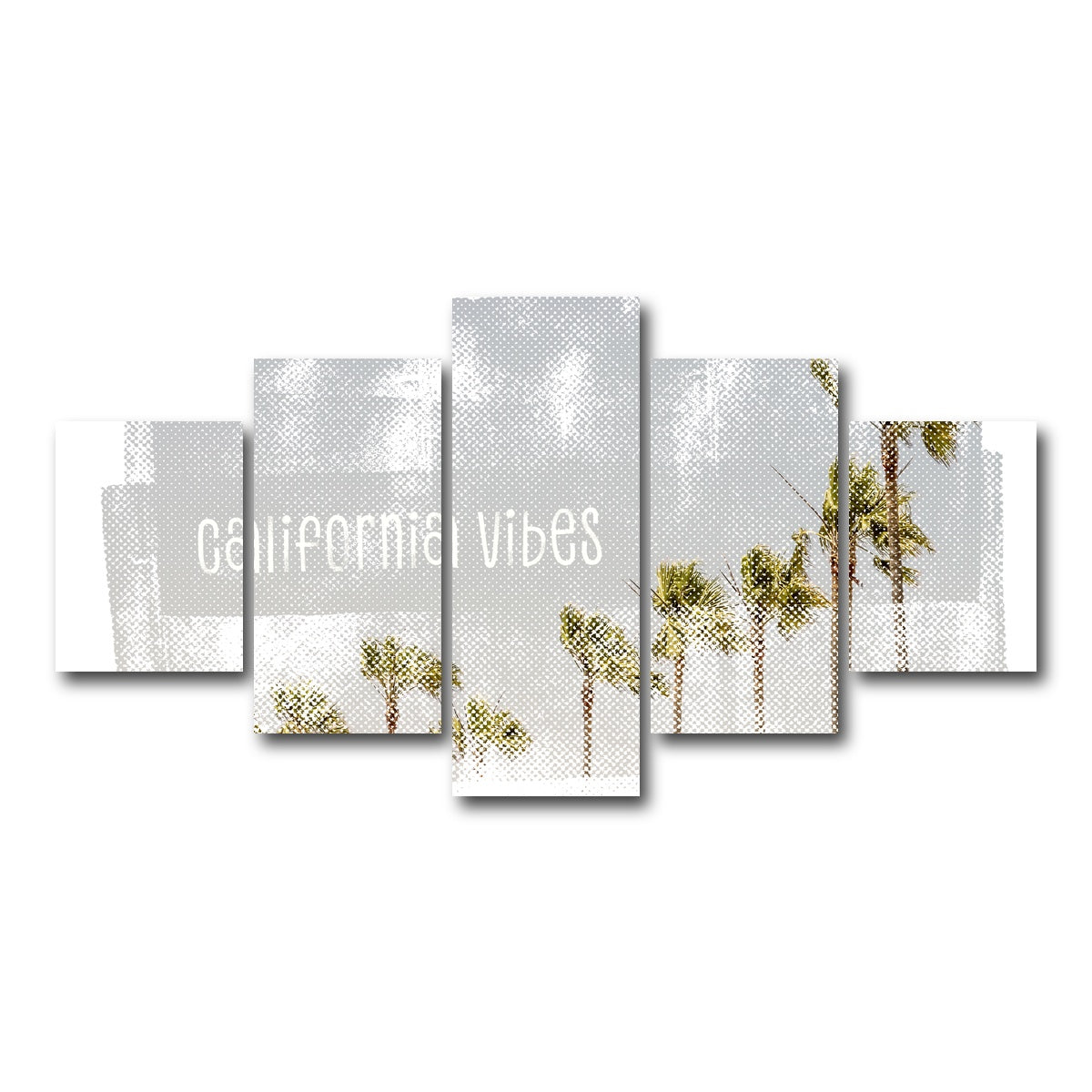 AUTO-MOCKUP WHITE | California Vibes Vintage | 5 Piece | Gallery Wrap Canvas | group=5_short
