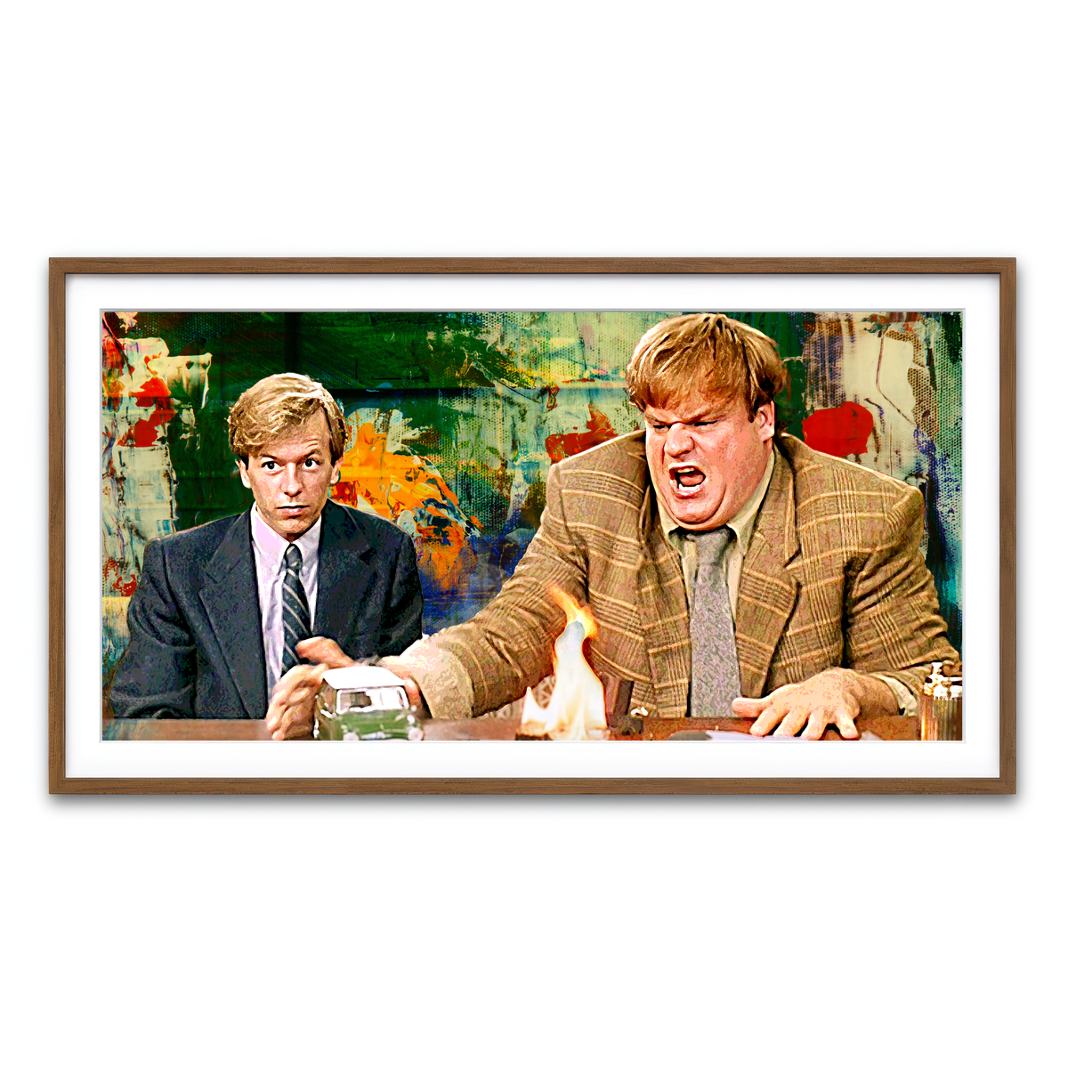 Framed Print 2x1 Walnut