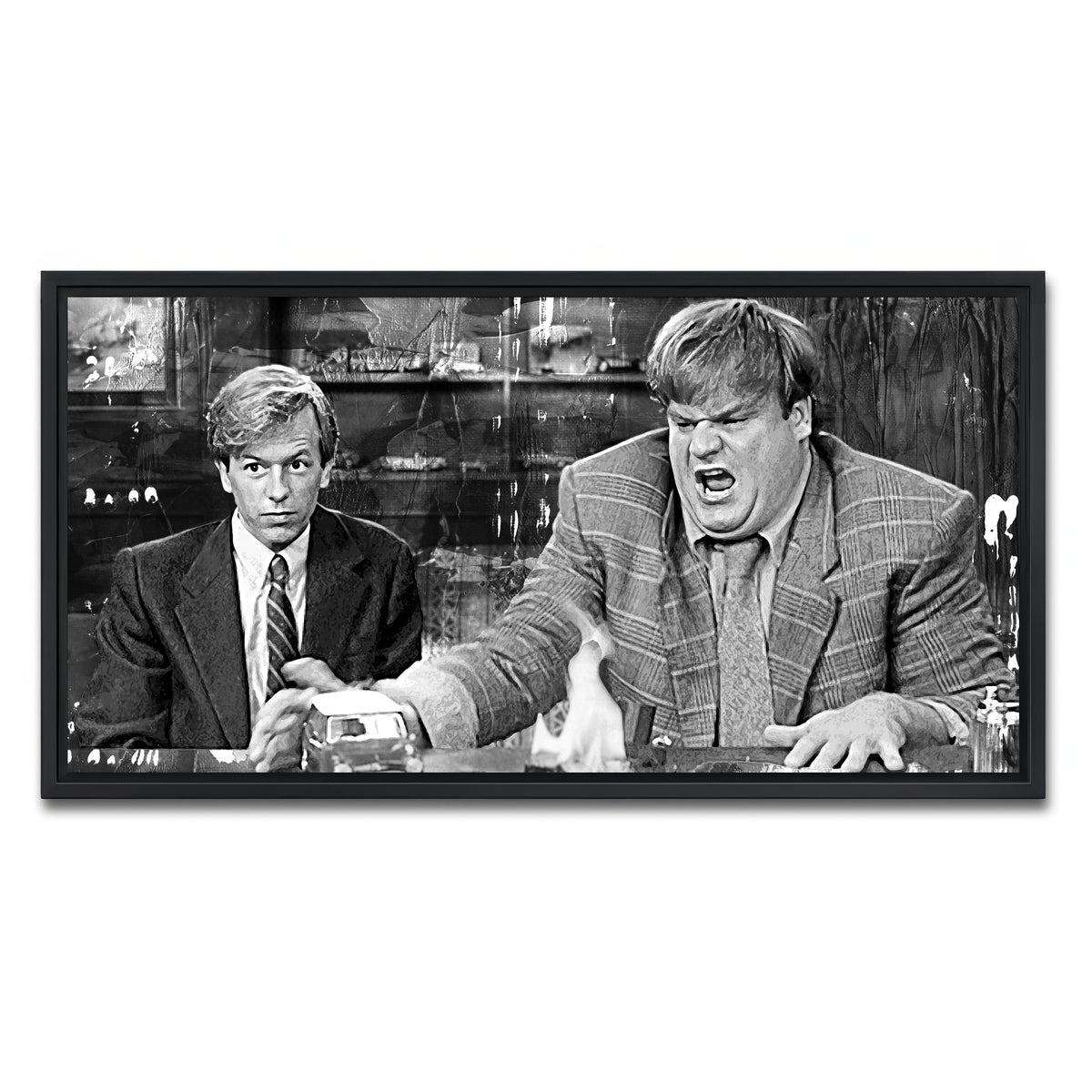 AUTO-MOCKUP WHITE | Callahan Sales Pitch Grayscale | 1 Piece | Black Framed Canvas | group=2x1