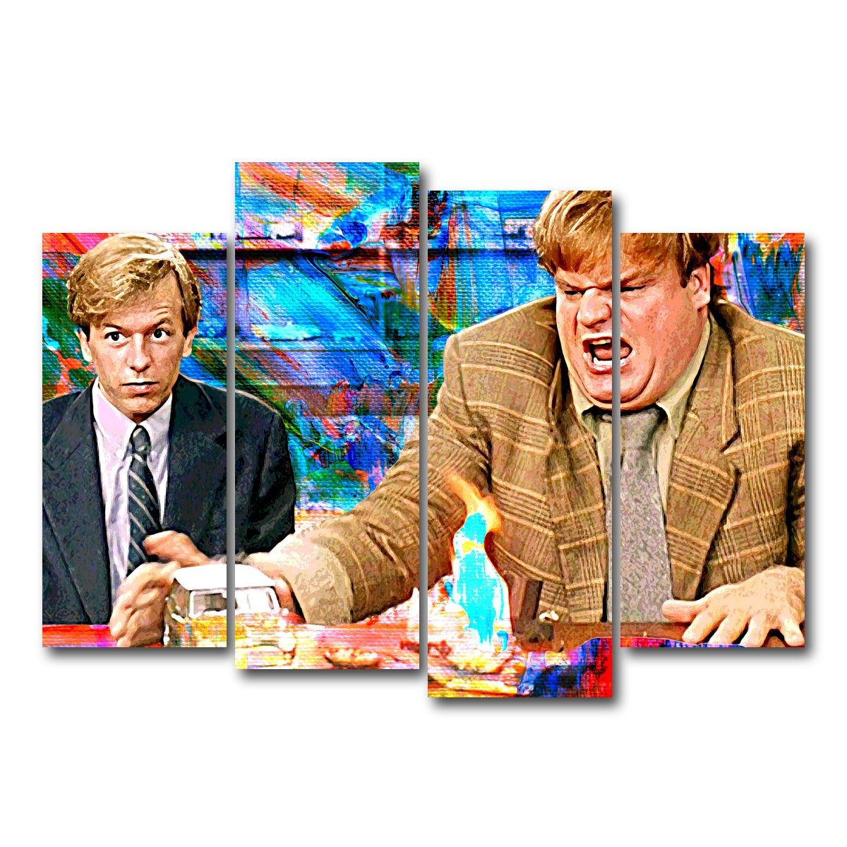 AUTO-MOCKUP WHITE | Callahan Sales Pitch Pastel | 4 Piece | Gallery Wrap Canvas | group=4_normal