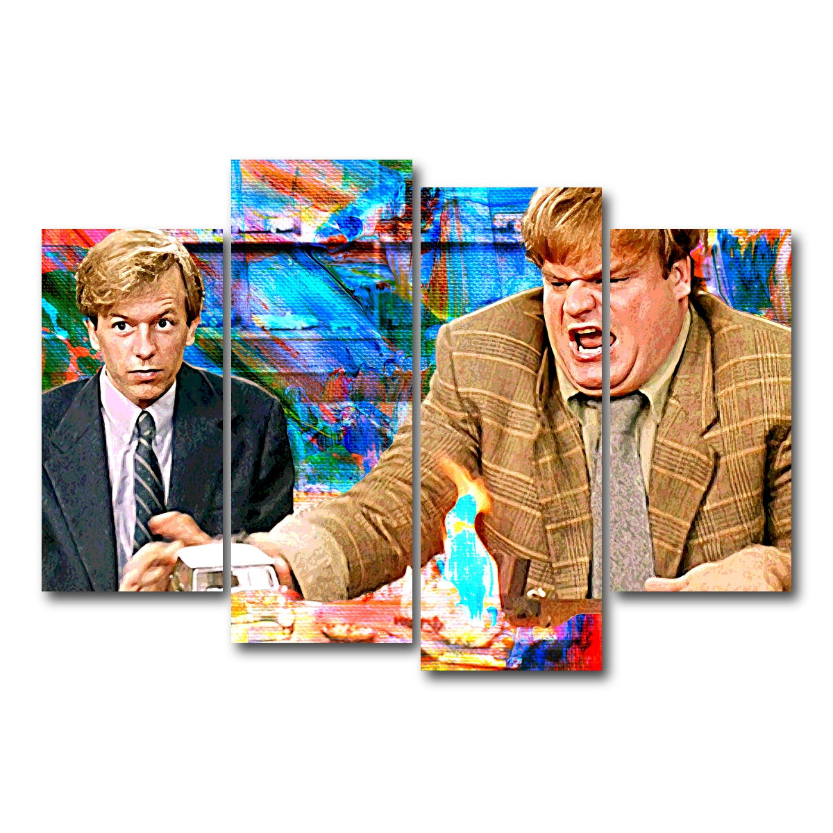 AUTO-MOCKUP WHITE | Callahan Sales Pitch Pastel | 4 Piece | Gallery Wrap Canvas | group=4_short