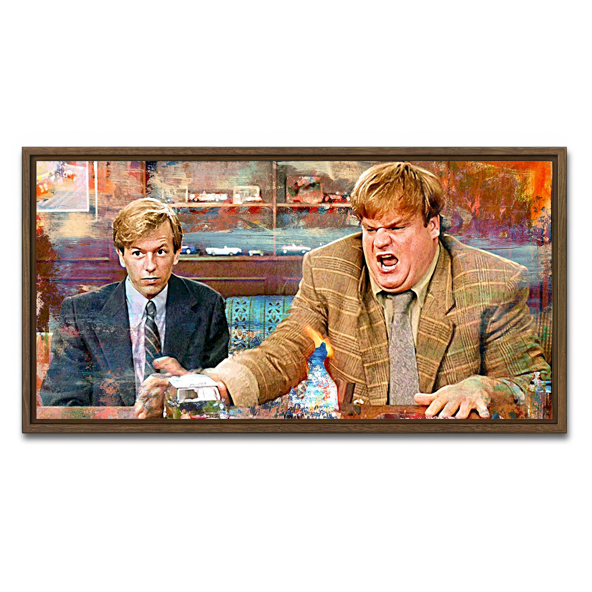 AUTO-MOCKUP WHITE | Callahan Sales Pitch Vintage | 1 Piece | Walnut Framed Canvas | group=2x1