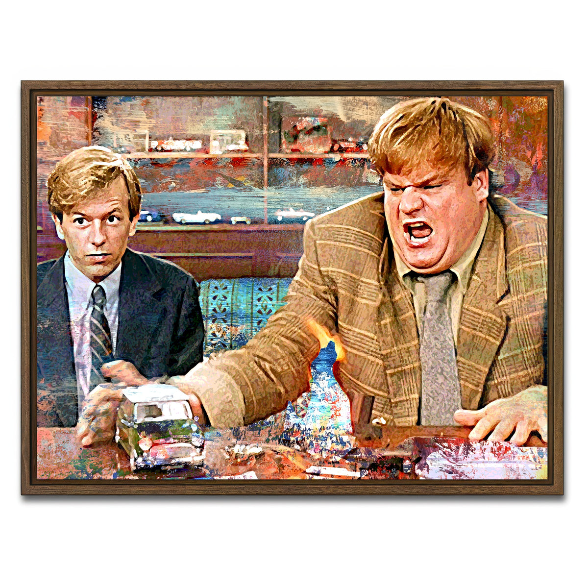 AUTO-MOCKUP WHITE | Callahan Sales Pitch Vintage | 1 Piece | Walnut Framed Canvas | group=4x3