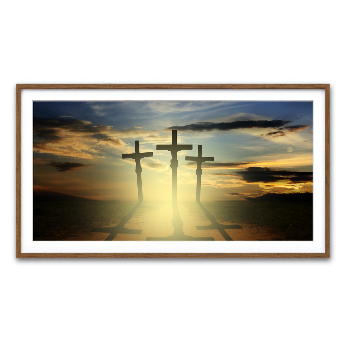 Framed Print 2x1 Walnut