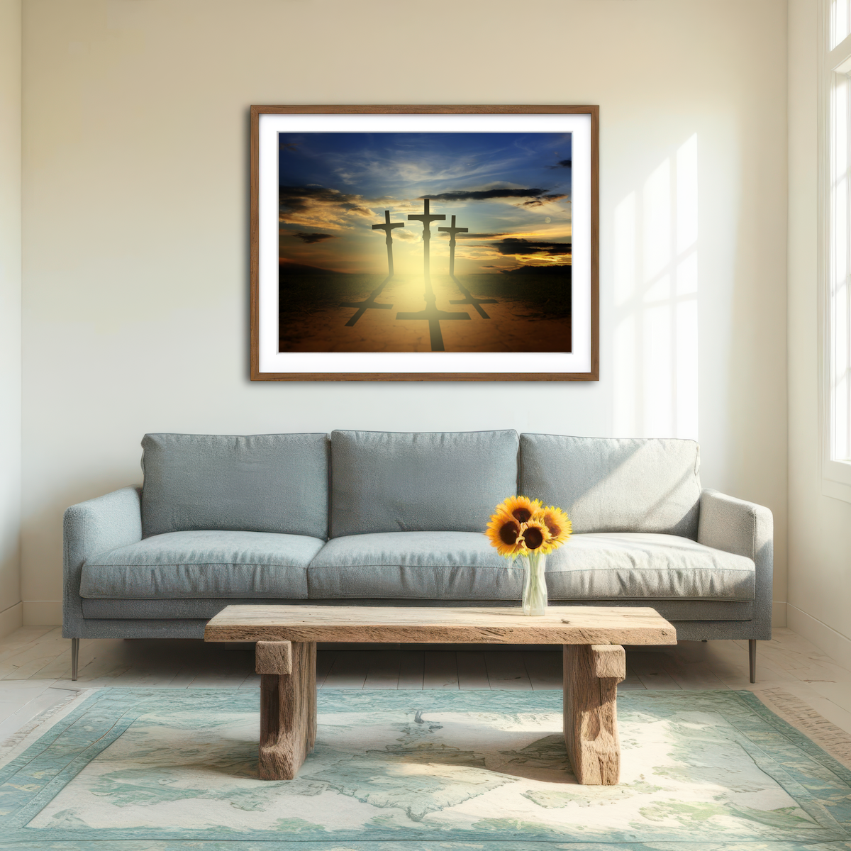 AUTO-MOCKUP ROOM | Calvary Canvas Wall Art