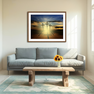 AUTO-MOCKUP ROOM | Calvary Canvas Wall Art