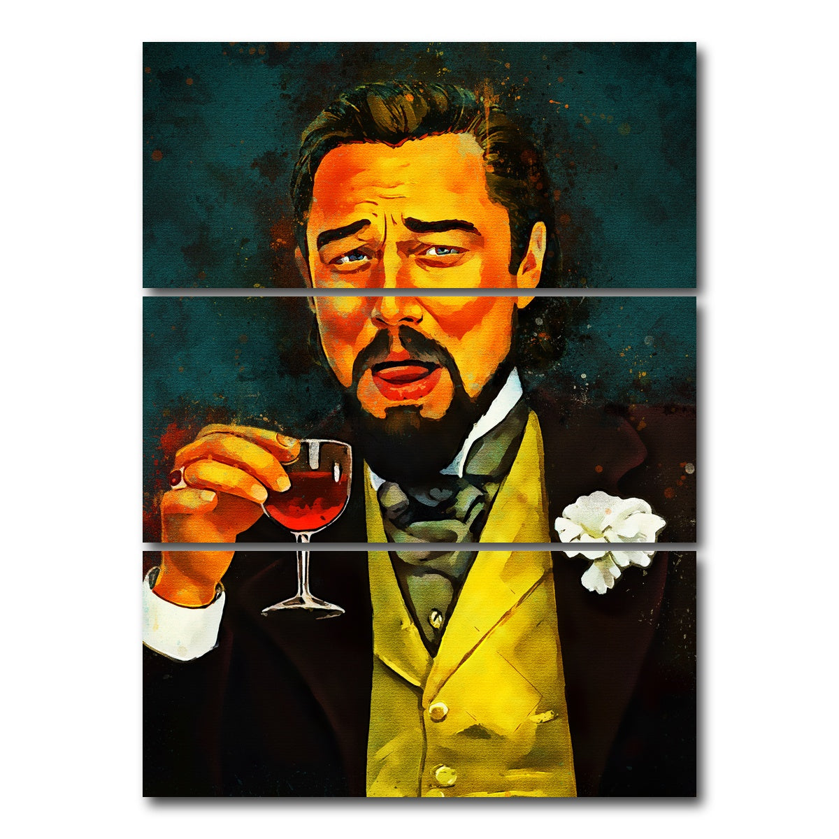 AUTO-MOCKUP WHITE | Calvin Candy Painting | 3 Piece | Gallery Wrap Canvas | group=8x18_stacked