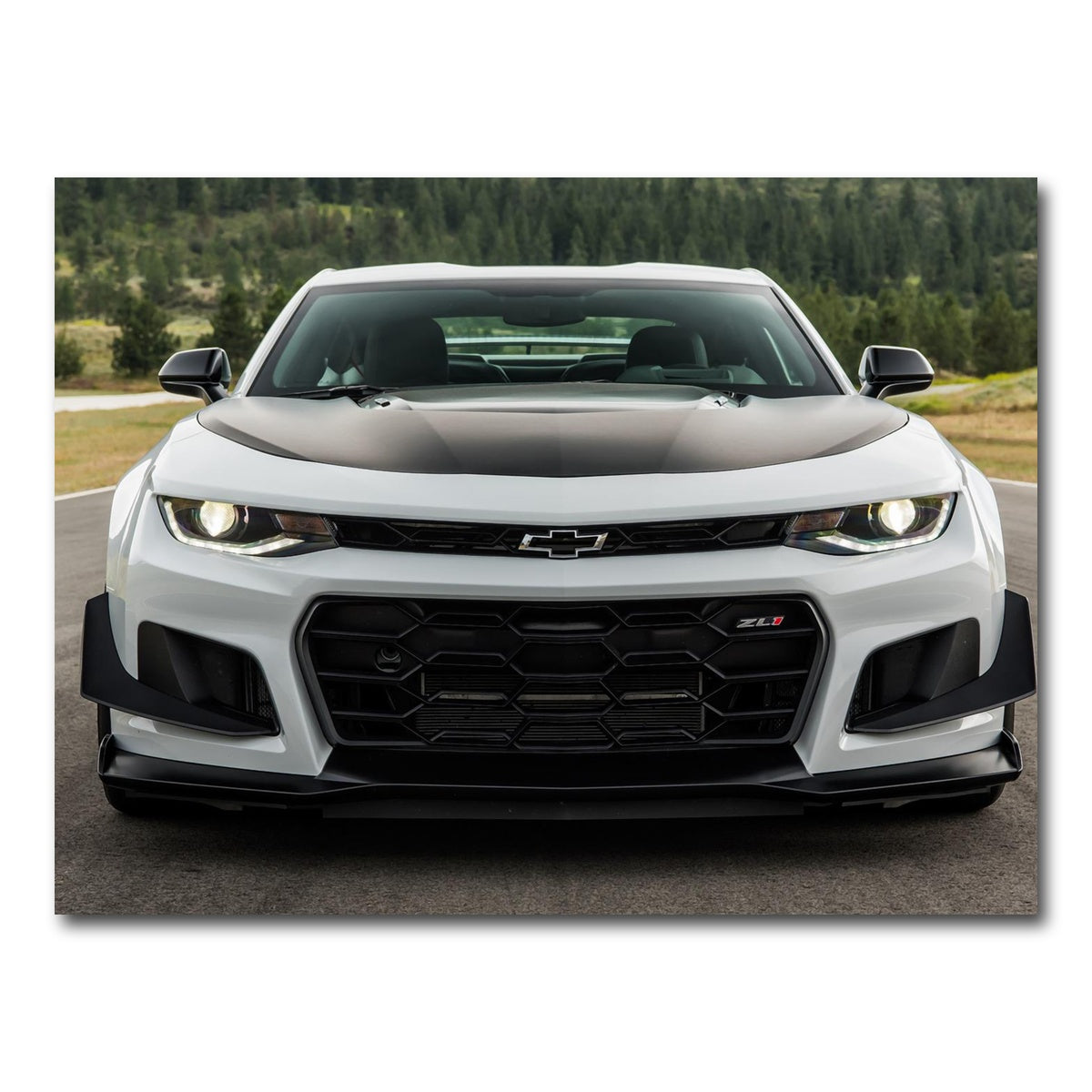 AUTO-MOCKUP WHITE | Camaro ZL1 | 1 Piece | Gallery Wrap Canvas | group=4x3