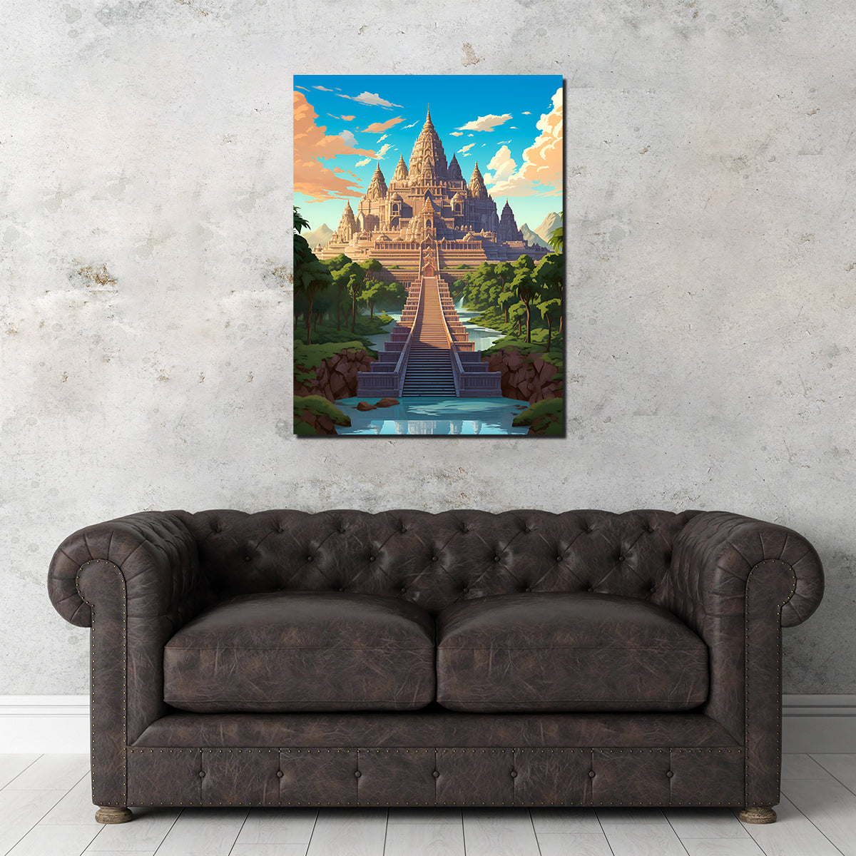 Cambodia - Angkor Wat Wall Art
