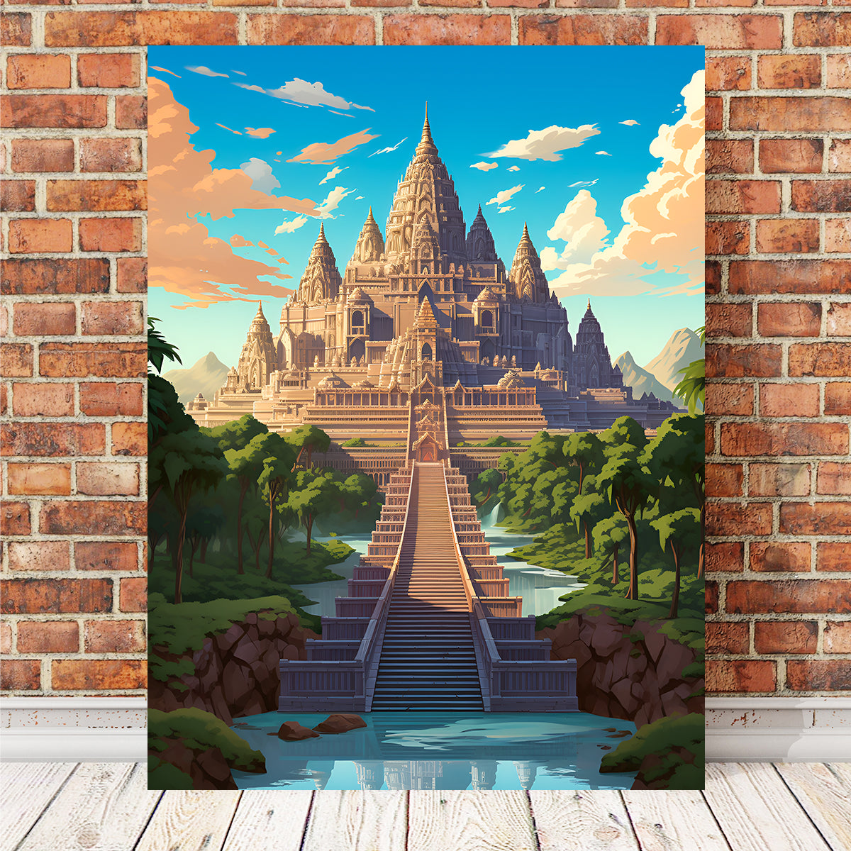 Cambodia - Angkor Wat Wall Art