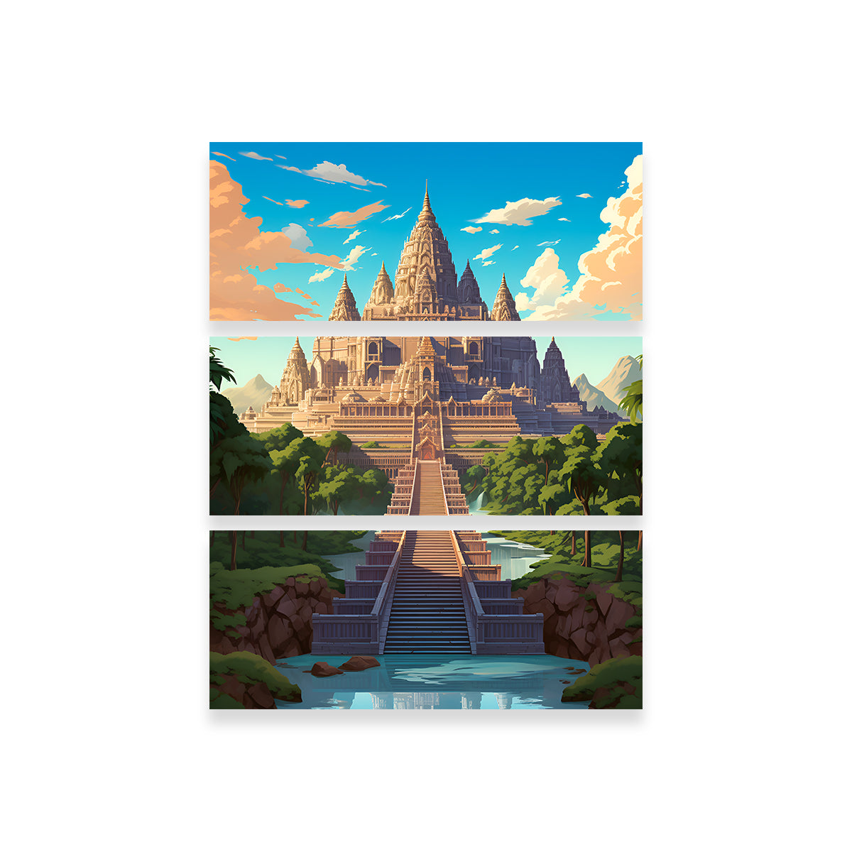 Cambodia - Angkor Wat Wall Art