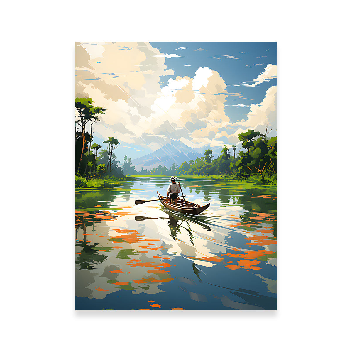 Cambodia - Siem Reap River Wall Art