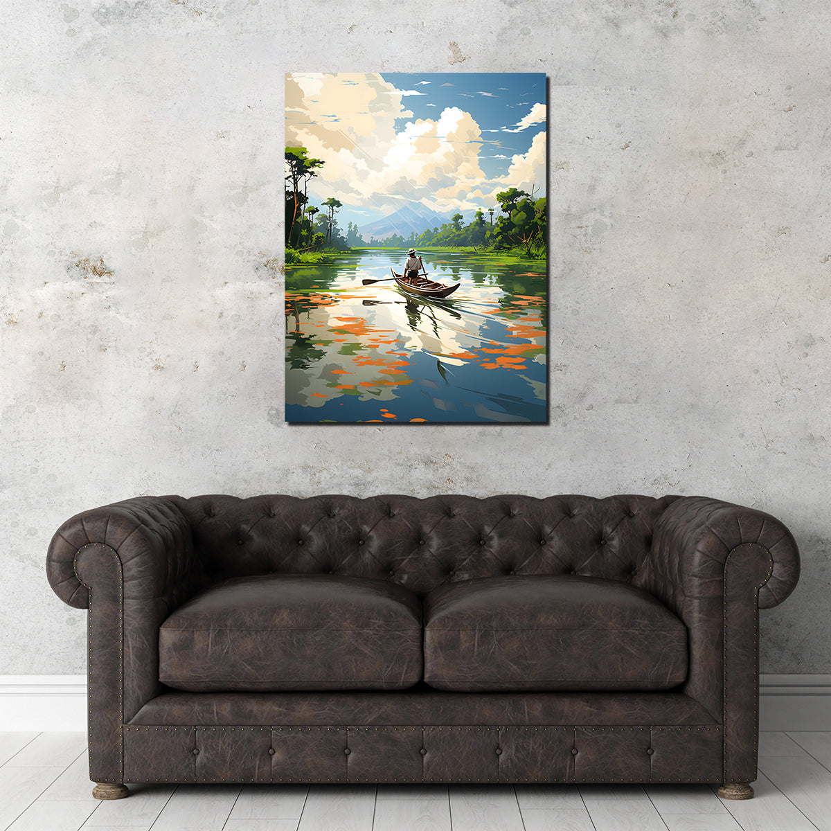 Cambodia - Siem Reap River Wall Art
