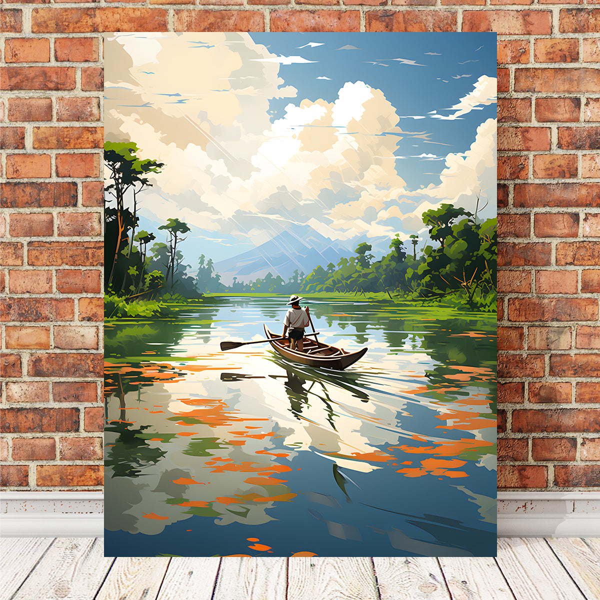 Cambodia - Siem Reap River Wall Art