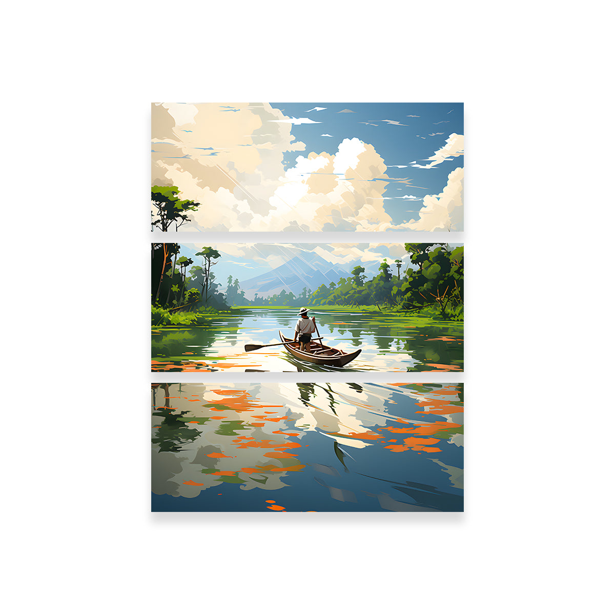 Cambodia - Siem Reap River Wall Art