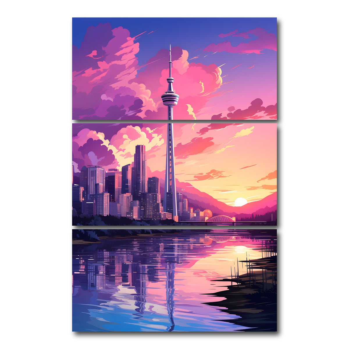 AUTO-MOCKUP WHITE | Canada - Vancouver | 3 Piece | Gallery Wrap Canvas | group=12x24_stacked