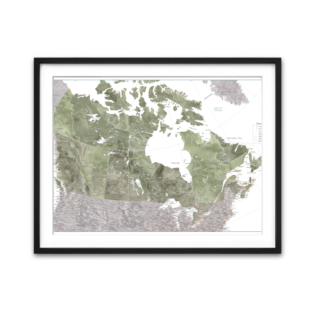 Framed Print 4x3 Black