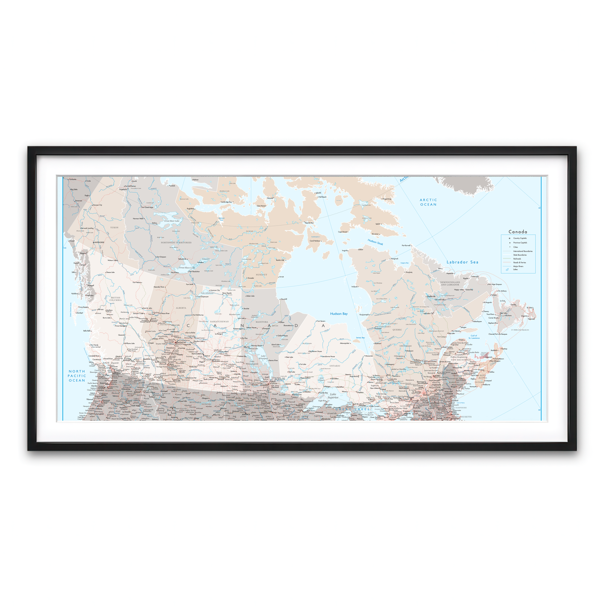 Framed Print 2x1 Black