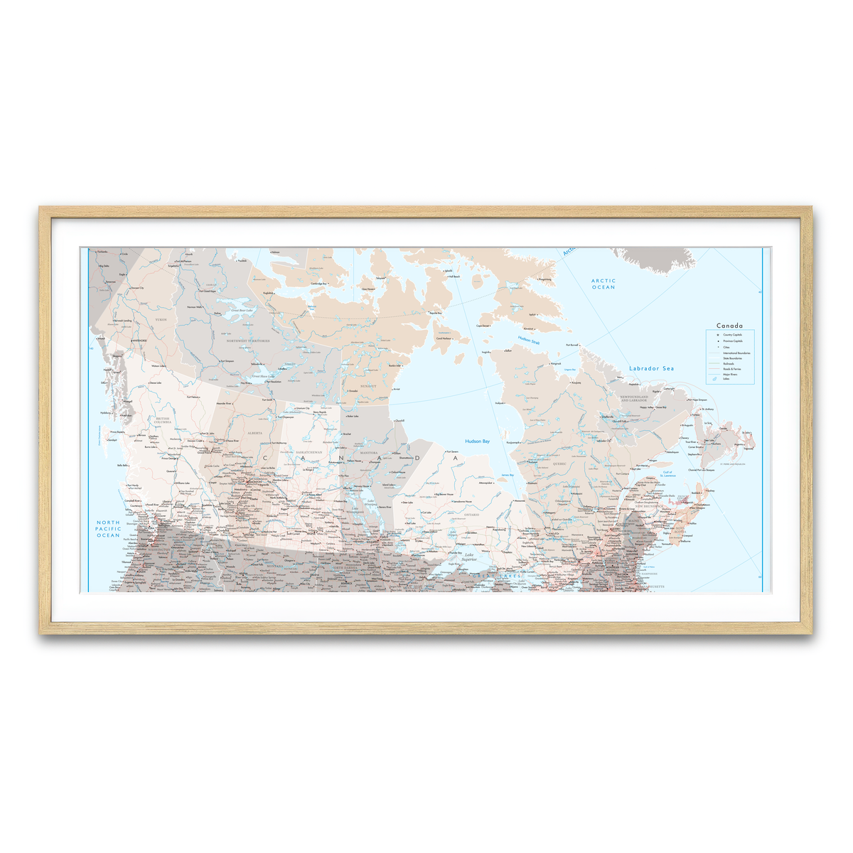 Framed Print 2x1 Natural