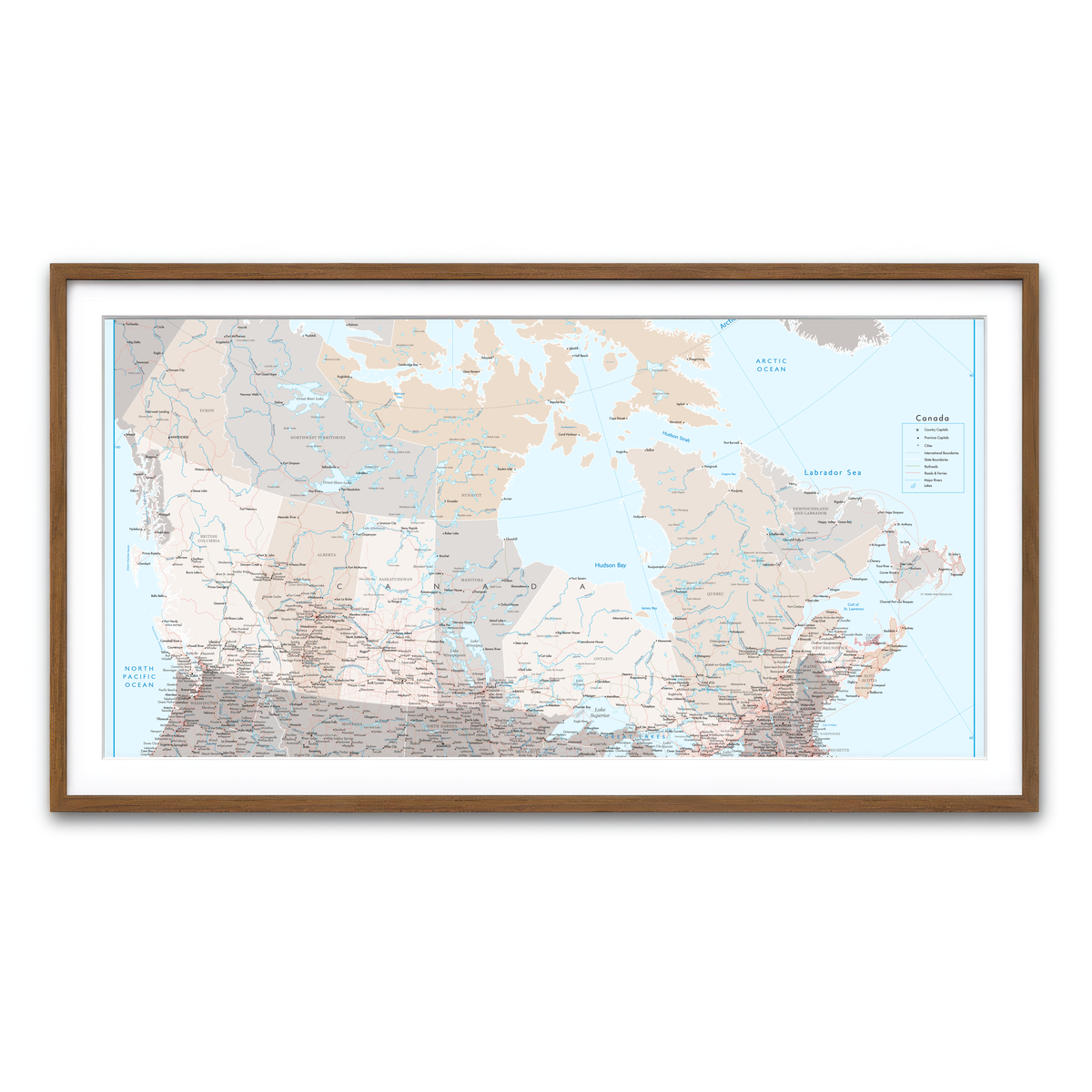 Framed Print 2x1 Walnut