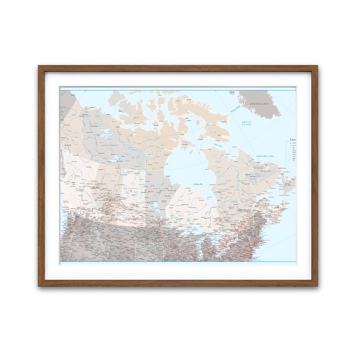 Framed Print 4x3 Walnut