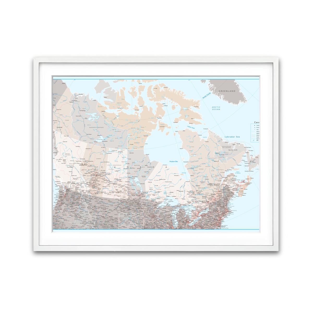 Framed Print 4x3 White