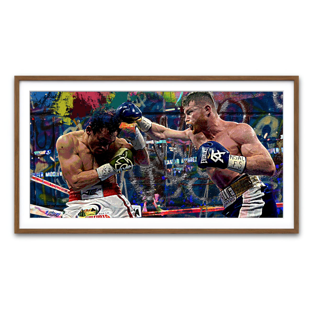 Framed Print 2x1 Walnut