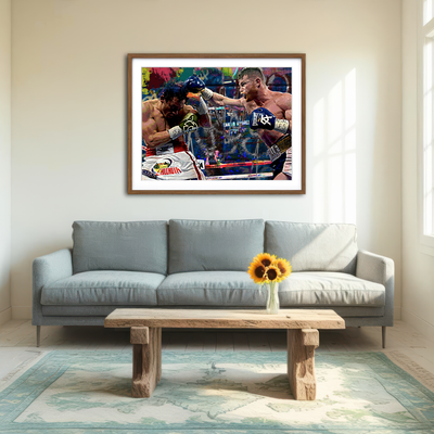 AUTO-MOCKUP ROOM | Canelo vs Chavez Jr Wall Art