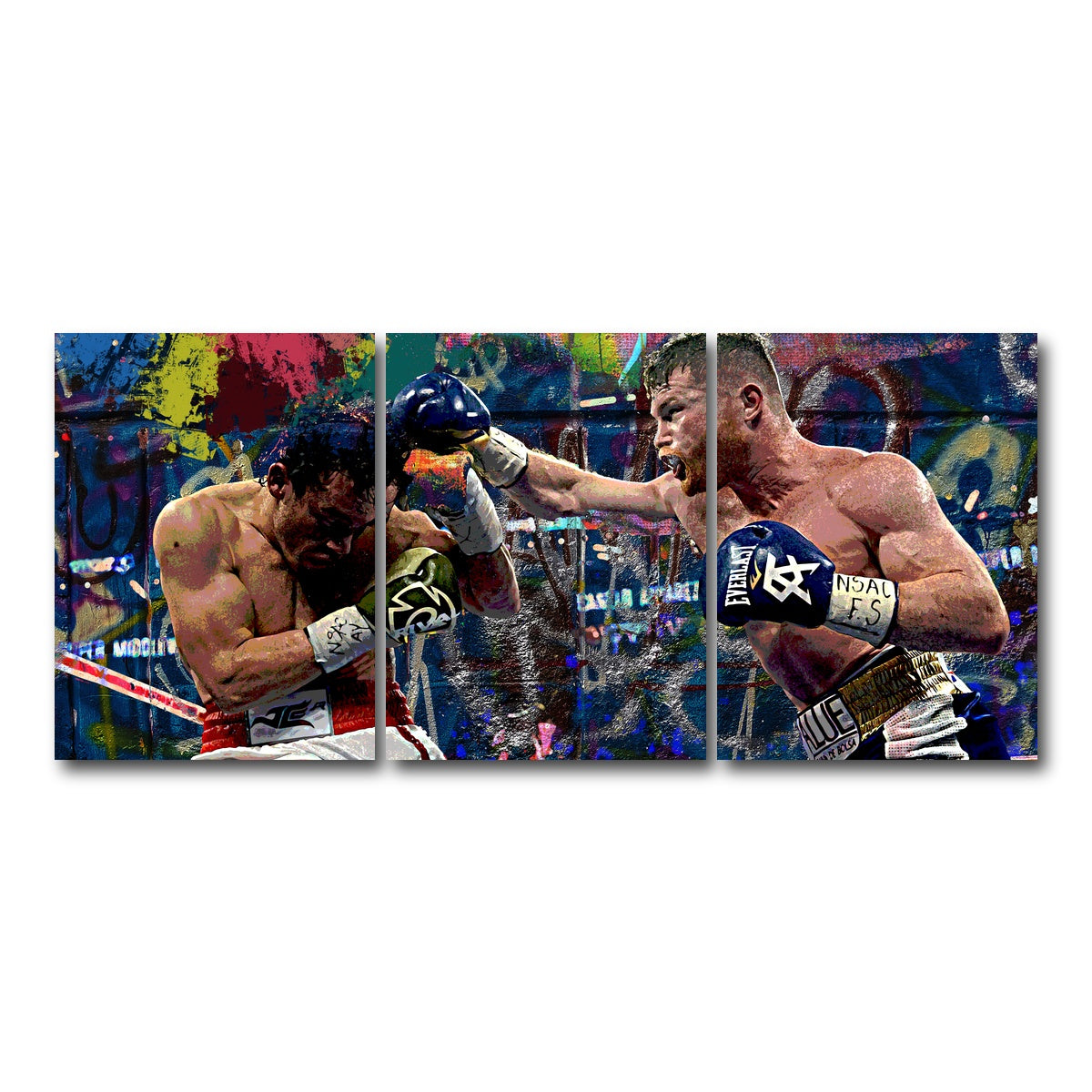 AUTO-MOCKUP WHITE | Canelo vs Chavez Jr | 3 Piece | Gallery Wrap Canvas | group=18x24