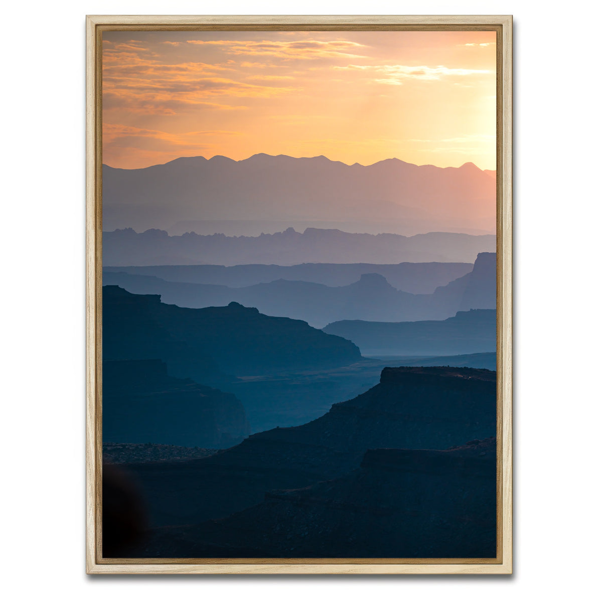 AUTO-MOCKUP WHITE | Canyon Layers | 1 Piece | Natural Framed Canvas | group=3x4
