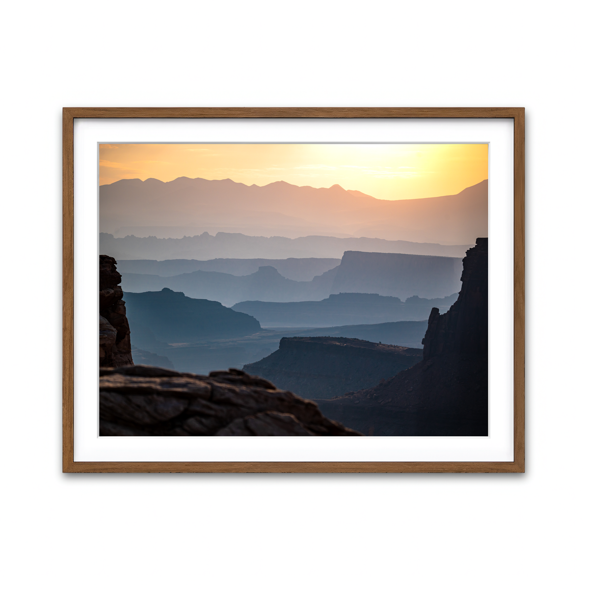 Framed Print 4x3 Walnut