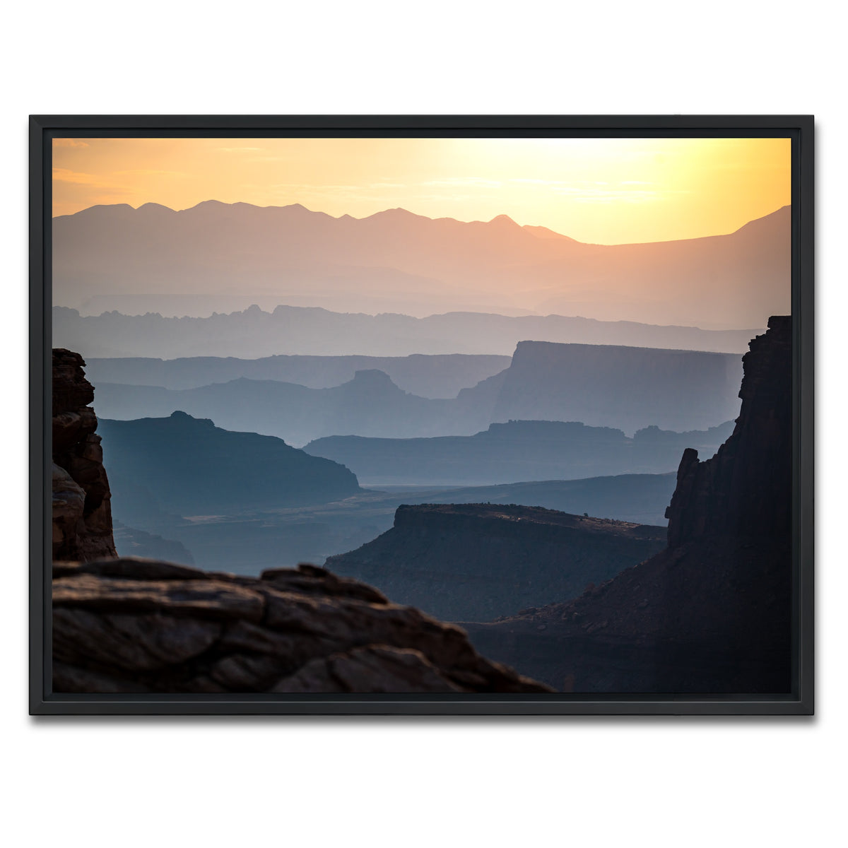 AUTO-MOCKUP WHITE | Canyonland Sunrise | 1 Piece | Black Framed Canvas | group=4x3