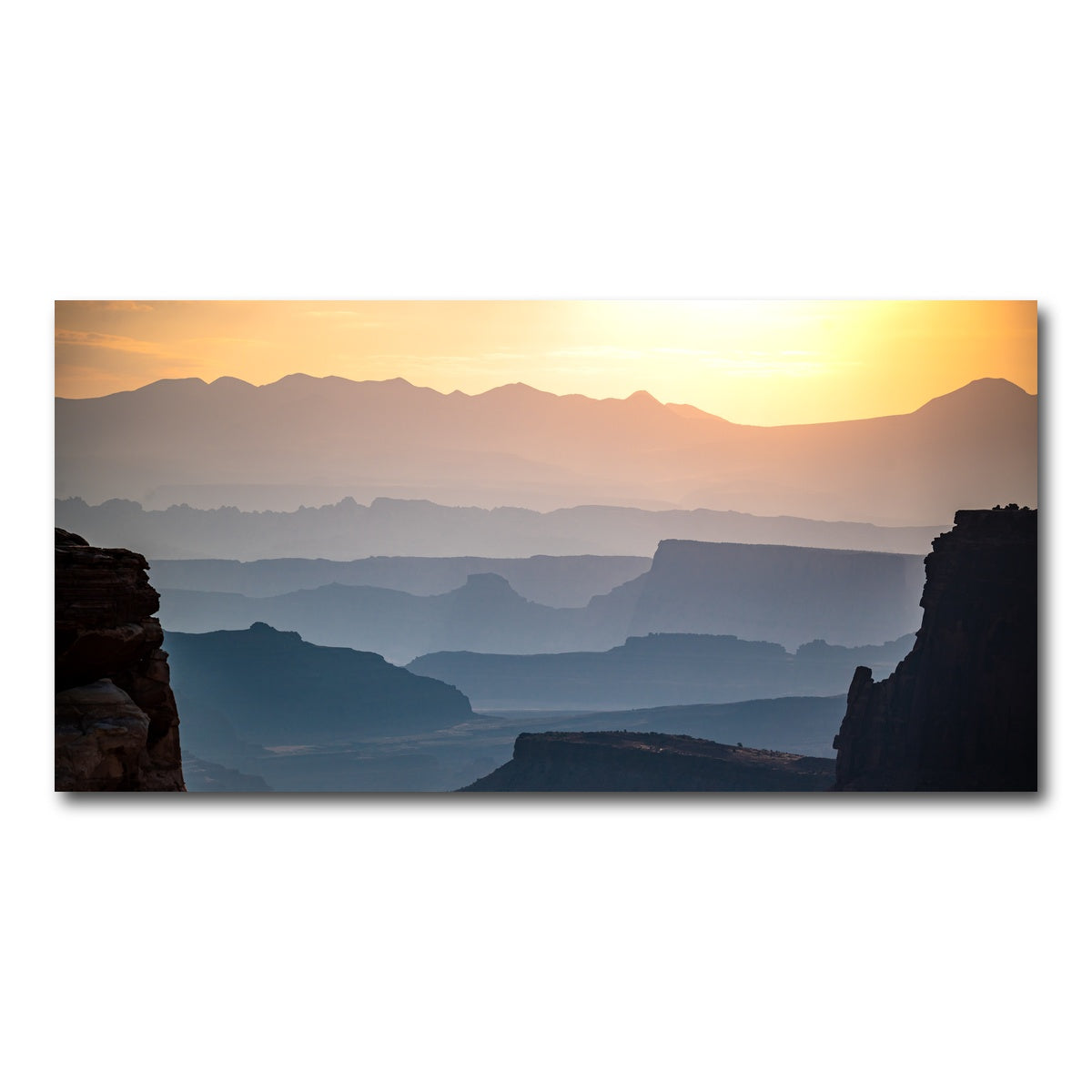 AUTO-MOCKUP WHITE | Canyonland Sunrise | 1 Piece | Gallery Wrap Canvas | group=2x1