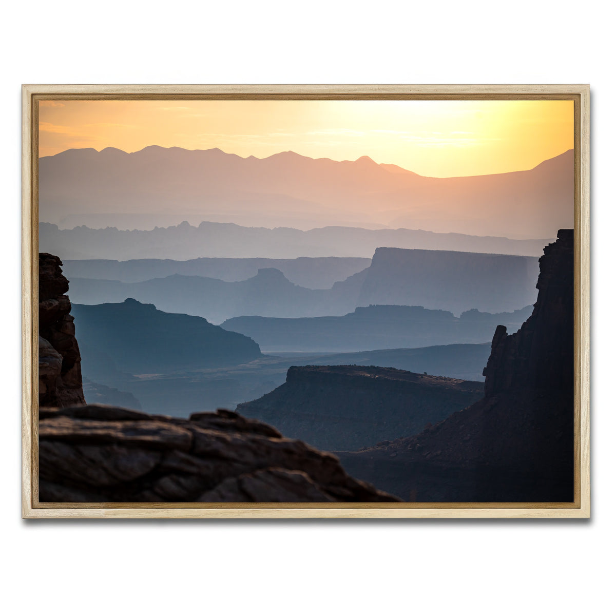 AUTO-MOCKUP WHITE | Canyonland Sunrise | 1 Piece | Natural Framed Canvas | group=4x3